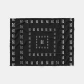 Ihr Logo oder ein beliebiges Design/Bild | Quadrat Fleecedecke (Vorderseite (Horizontal))
