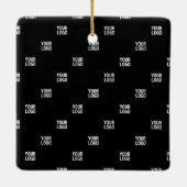 Ihr Logo oder ein Bild | Diagonale Streifen Keramikornament (Rückseite)