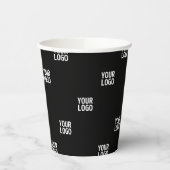 Ihr Logo oder ein Bild | Diagonale Streifen Pappbecher (Links)