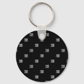 Ihr Logo oder ein Bild | Diagonale Streifen Schlüsselanhänger (Rückseite)