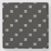 Ihr Logo oder ein Bild | Diagonale Streifen Steinuntersetzer (Vorderseite)