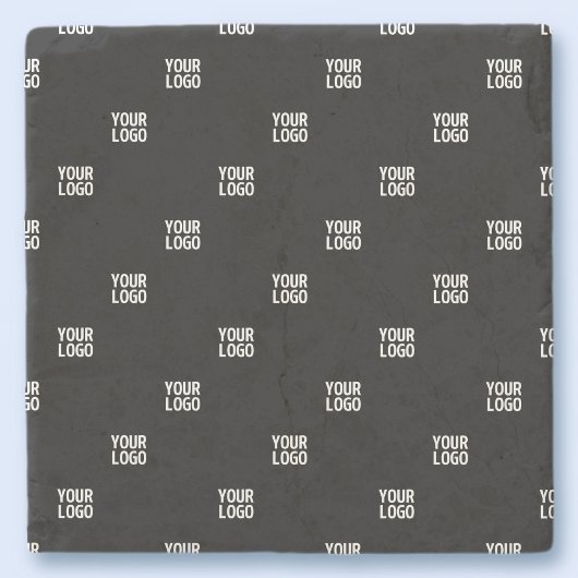 Ihr Logo oder ein Bild | Diagonale Streifen Steinuntersetzer