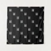 Ihr Logo oder ein Bild | Diagonale Streifen Wandteppich (Vorderseite (Horizontal))