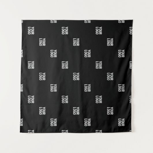 Ihr Logo oder ein Bild | Diagonale Streifen Wandteppich (Vorderseite (Horizontal))