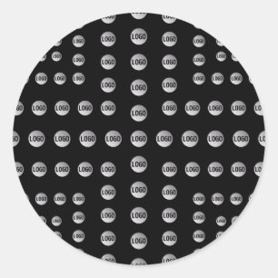Ihr Logo oder ein Bild Einzigartiges modernes Mu Runder Aufkleber
