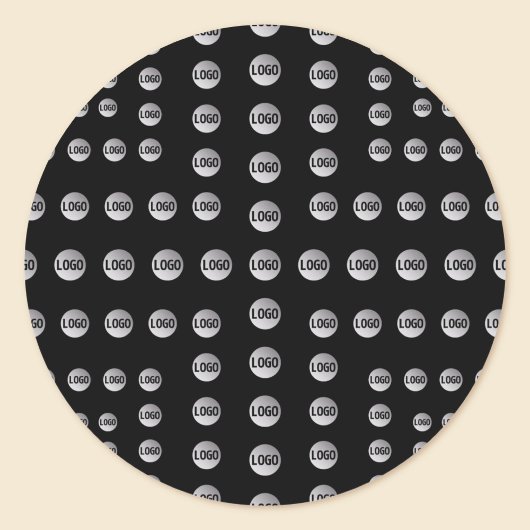 Ihr Logo oder ein Bild | Einzigartiges modernes Mu Runder Aufkleber