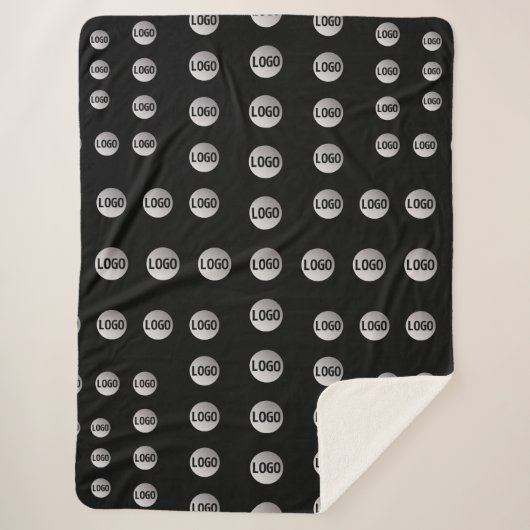 Ihr Logo oder ein Bild | Einzigartiges modernes Mu Sherpadecke (Vorderseite)