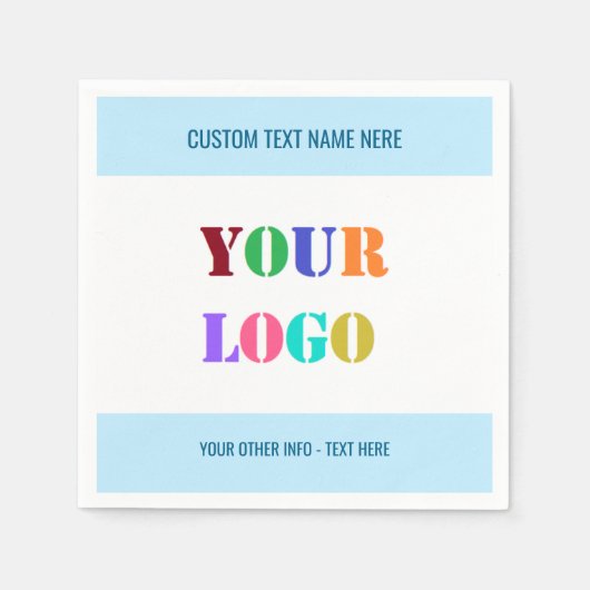 Ihr Logo oder Foto - Benutzerdefinierter Text und Serviette (Vorderseite)
