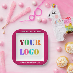 Ihr Logo oder Foto für Party-Teller mit benutzerde Pappteller