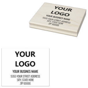 Ihr Logo oder Foto und Ihre Namensadresse Rubber-B Gummistempel
