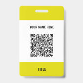 Ihr Logo oder Foto und QR-Code Name Geschäftsauswe Ausweis (Rückseite)