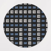 Ihr Logo oder hochgeladenes Bild | Geometrisches M Etiketten (Design 2)