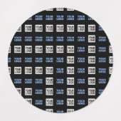 Ihr Logo oder hochgeladenes Bild | Geometrisches M Etiketten (Design 1)