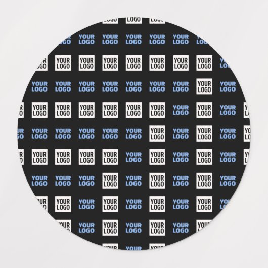 Ihr Logo oder hochgeladenes Bild | Geometrisches M Etiketten (Design 1)
