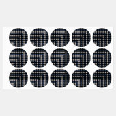 Ihr Logo oder hochgeladenes Bild | Geometrisches M Etiketten (Blatt)