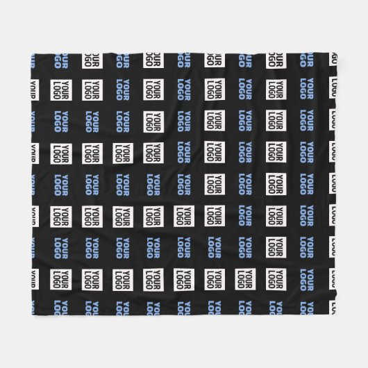 Ihr Logo oder hochgeladenes Bild | Geometrisches M Fleecedecke (Vorderseite (Horizontal))