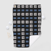 Ihr Logo oder hochgeladenes Bild | Geometrisches M Golfhandtuch (Insitu)