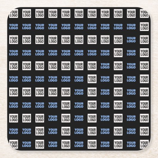 Ihr Logo oder hochgeladenes Bild | Geometrisches M Rechteckiger Pappuntersetzer (Vorderseite)