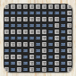 Ihr Logo oder hochgeladenes Bild | Geometrisches M Rechteckiger Pappuntersetzer