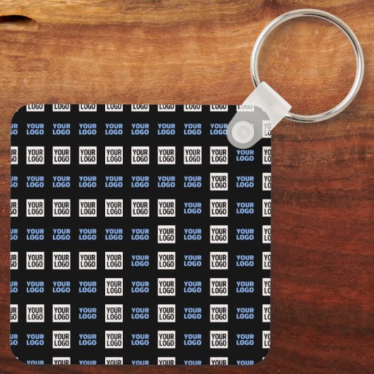 Ihr Logo oder hochgeladenes Bild | Geometrisches M Schlüsselanhänger (Rückseite)