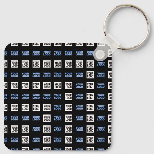 Ihr Logo oder hochgeladenes Bild | Geometrisches M Schlüsselanhänger (Rückseite)