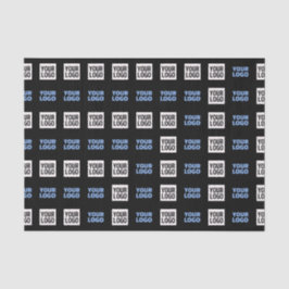 Ihr Logo oder hochgeladenes Bild | Geometrisches M Seidenpapier