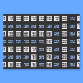 Ihr Logo oder hochgeladenes Bild | Geometrisches M Seidenpapier