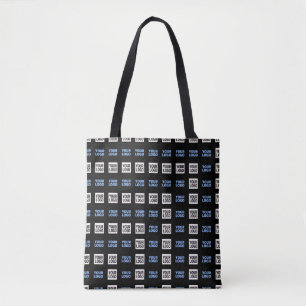 Ihr Logo oder hochgeladenes Bild   Geometrisches M Tasche