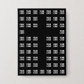 Ihr Logo oder hochgeladenes Bild | Kreuzmuster Button (Vorderseite)