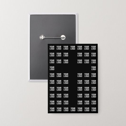 Ihr Logo oder hochgeladenes Bild | Kreuzmuster Button (Vorderseite/Rückseite)