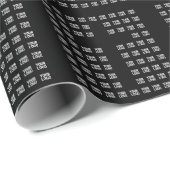 Ihr Logo oder hochgeladenes Bild | Kreuzmuster Geschenkpapier (Rolleneckpunkt)