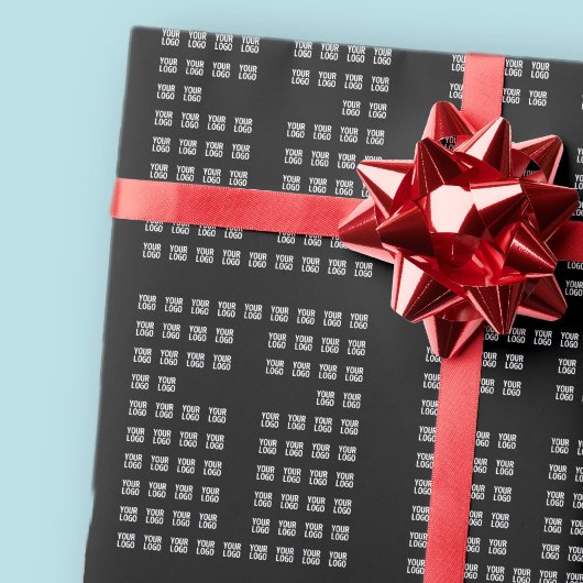 Ihr Logo oder hochgeladenes Bild | Kreuzmuster Geschenkpapier