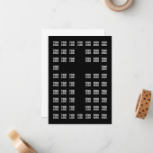 Ihr Logo oder hochgeladenes Bild | Kreuzmuster Mitteilungskarte (Vorderseite/Rückseite Beispiel)