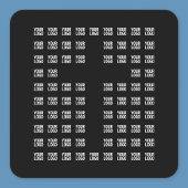 Ihr Logo oder hochgeladenes Bild | Kreuzmuster Quadratischer Aufkleber