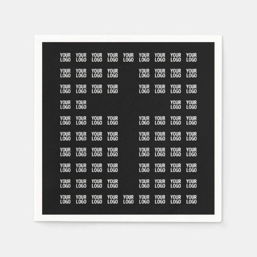 Ihr Logo oder hochgeladenes Bild | Kreuzmuster Serviette (Vorderseite)