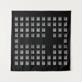 Ihr Logo oder hochgeladenes Bild | Kreuzmuster Wandteppich (Vorderseite (Horizontal))