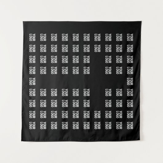 Ihr Logo oder hochgeladenes Bild | Kreuzmuster Wandteppich (Vorderseite (Horizontal))