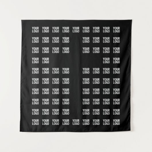 Ihr Logo oder hochgeladenes Bild | Kreuzmuster Wandteppich (Vorderseite)