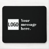 Ihr Logo oder hochgeladenes Bild und editierbarer Mousepad (Vorne)