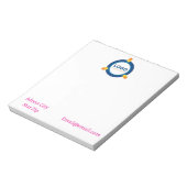 Ihr Logo oder Ihr Design-Editor | Individuelles Ge Notizblock (Rotiert)