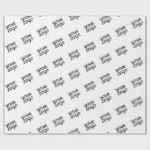 Ihr Logo oder Ihr Design Geschenkpapier (Flach)