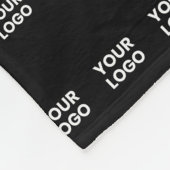 Ihr Logo oder irgendein Design/Bild | Quadratmuste Fleecedecke (Ecke)