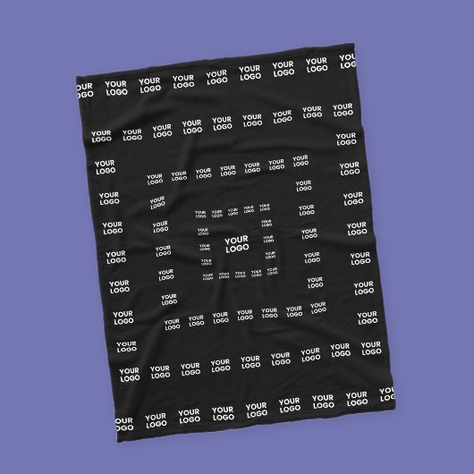 Ihr Logo oder irgendein Design/Bild | Quadratmuste Fleecedecke