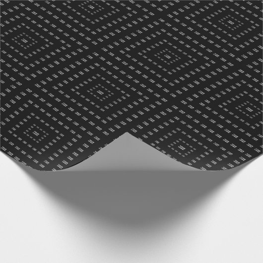 Ihr Logo oder irgendein Design/Bild | Quadratmuste Geschenkpapier (Ecke)