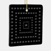 Ihr Logo oder irgendein Design/Bild | Quadratmuste Keramikornament (Rechts)