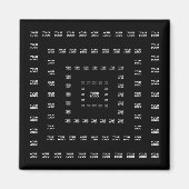 Ihr Logo oder irgendein Design/Bild | Quadratmuste Magnet (Vorne)