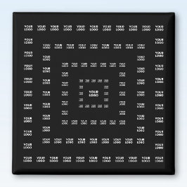 Ihr Logo oder irgendein Design/Bild | Quadratmuste Magnet