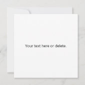 Ihr Logo oder irgendein Design/Bild | Quadratmuste Mitteilungskarte (Rückseite)