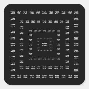 Ihr Logo oder irgendein Design/Bild Quadratmuste Quadratischer Aufkleber