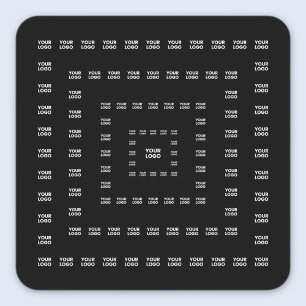 Ihr Logo oder irgendein Design/Bild Quadratmuste Quadratischer Aufkleber
